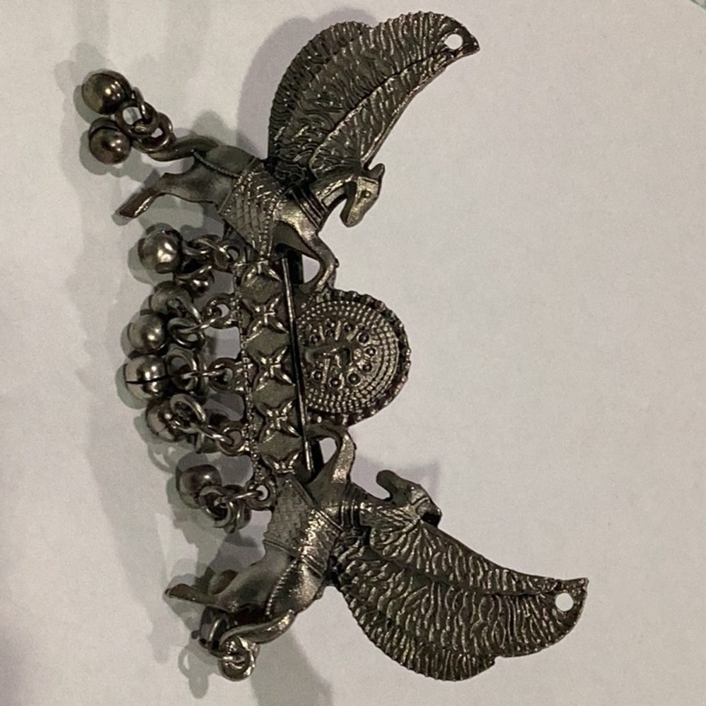 Indian oxidized two fingers ring for upcoming festival (Navratri / Diwali )